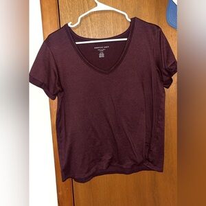 American Eagle Outfitters Burgundy Soft & Sexy Top